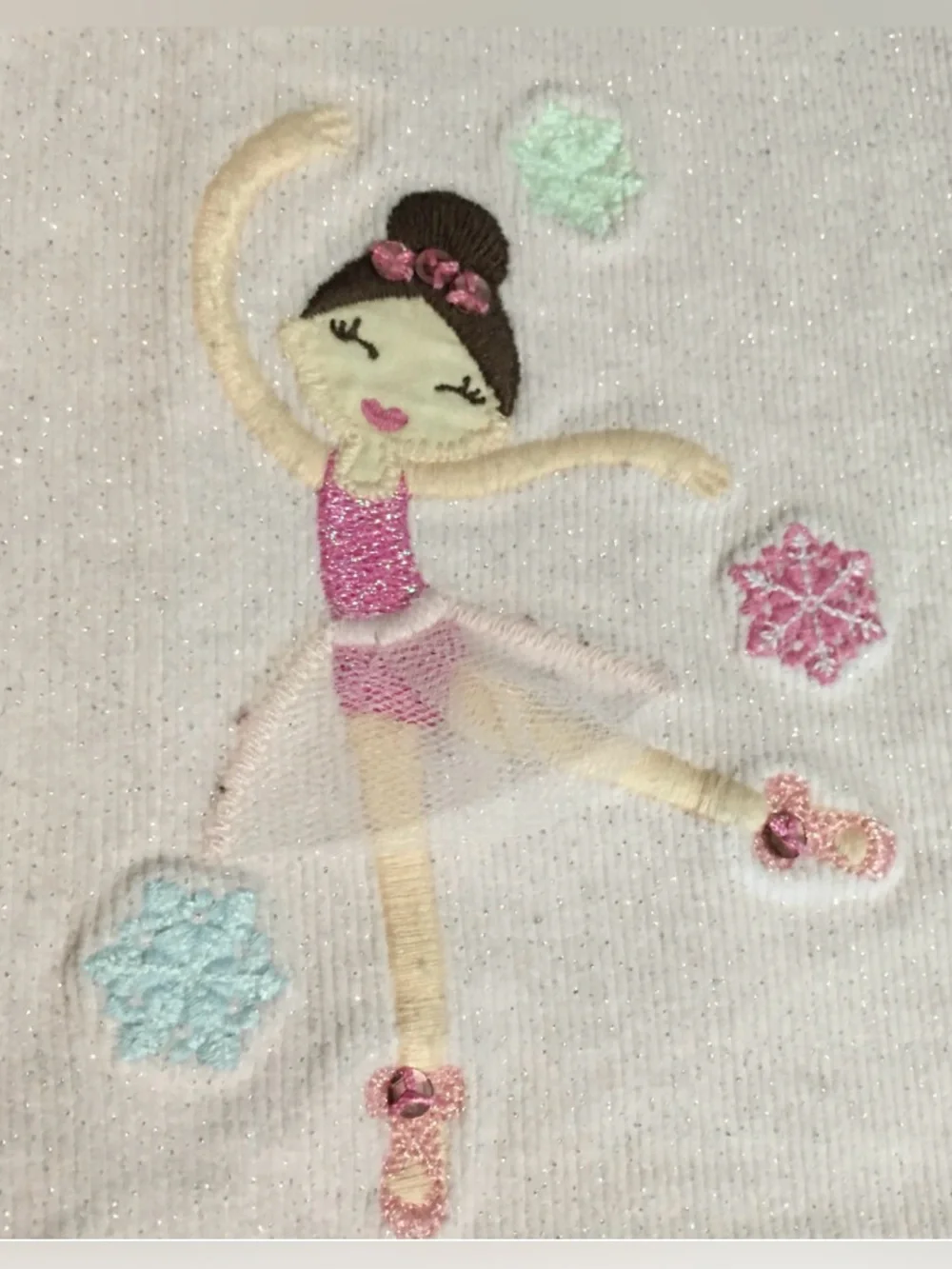 Gymboree Pink Corduroy Ballerina sparkles EMB Flare Pants Adjustable Waist